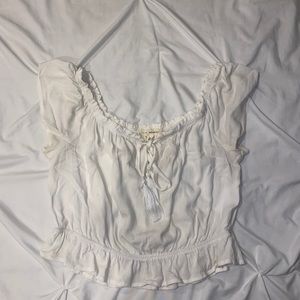White Flowy Blouse